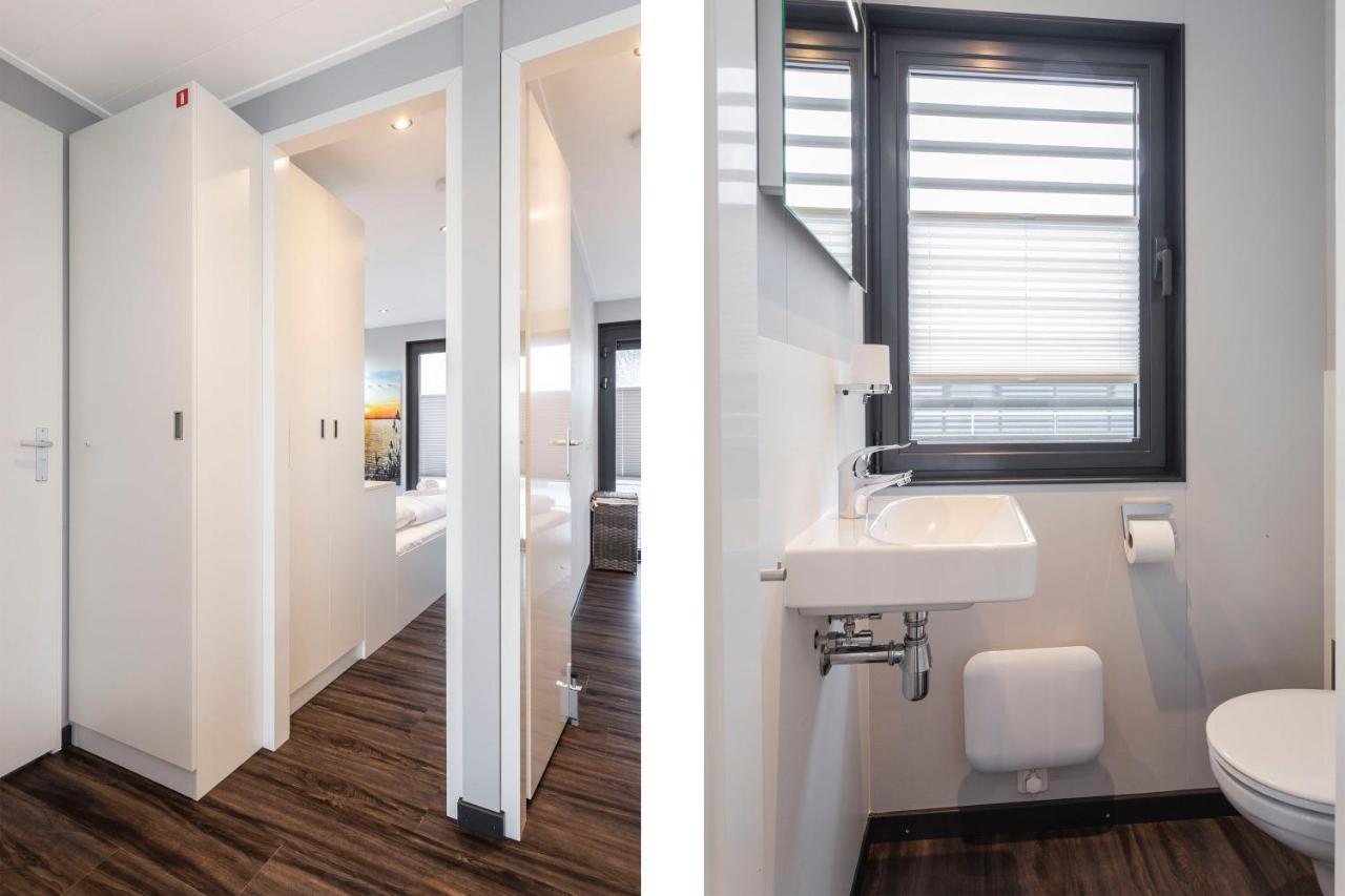 Welcome In - Houseboat 'Elysium' Met Eigen Aanlegsteiger Sneek - Offingawier Exterior foto
